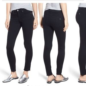 Rag & Bone Raw Hem Ankle Skinny Jeans